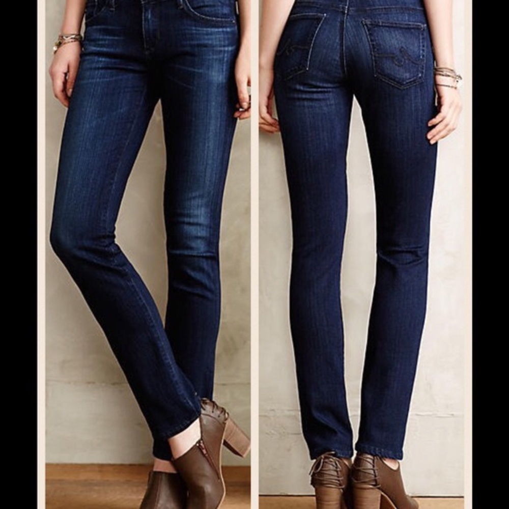 Anthropologie AG Stevie dark wash denim